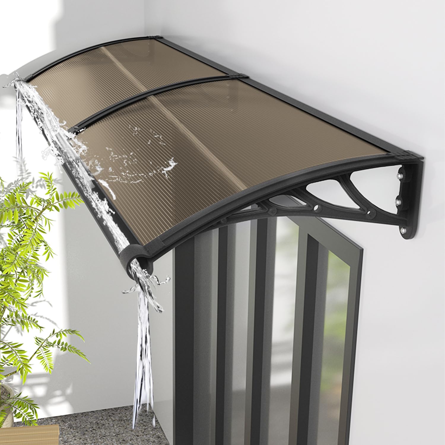 KUZRZNH Awning for Door Entrance 24x48in
