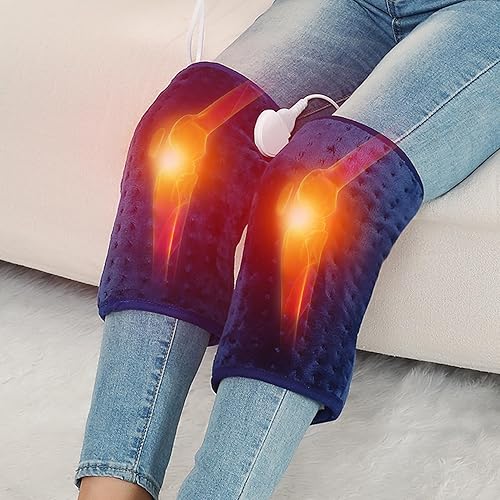 Almohadilla térmica para rodilla, 2 unidades, manos libres, almohadilla térmica para rodilla, 86  158  temperatura ajustable, apagado automático de
