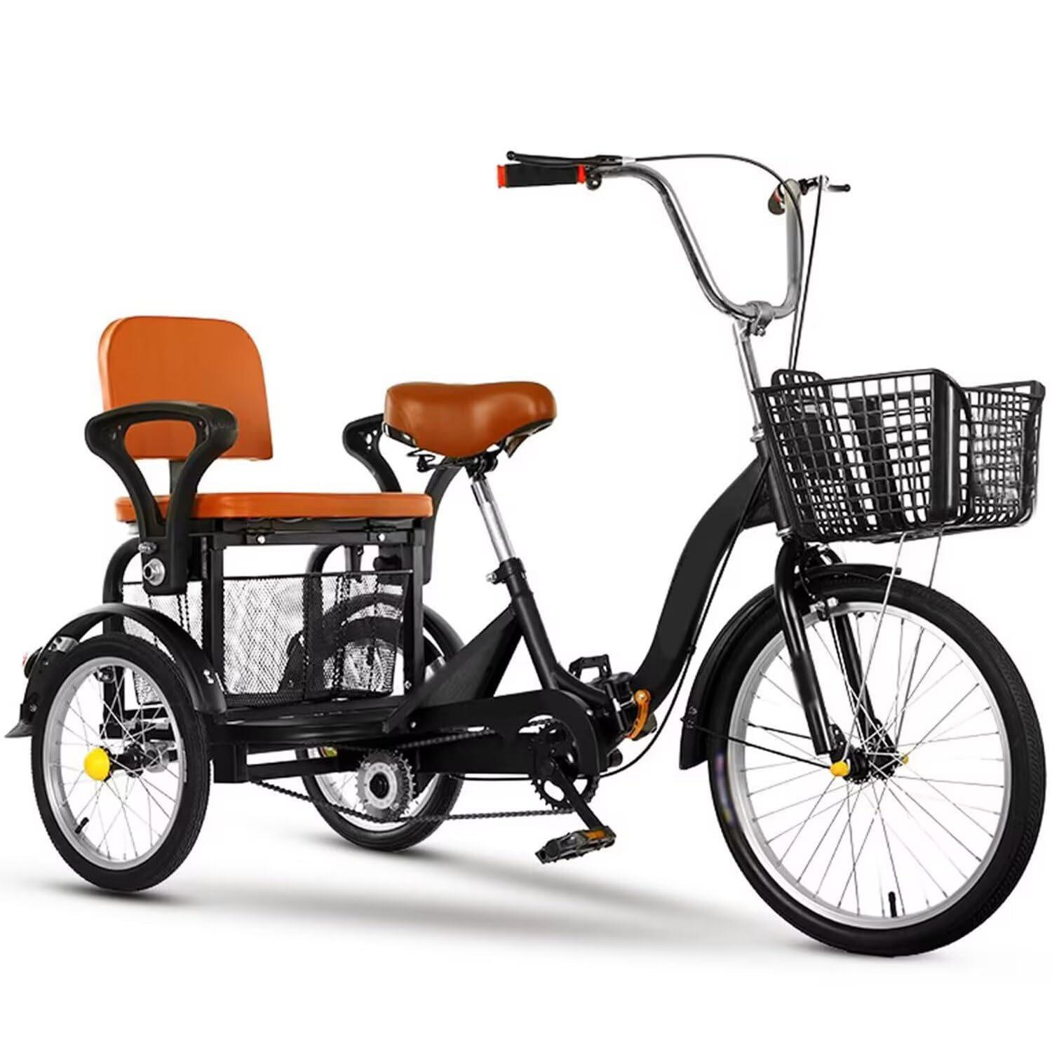 Tricycle Pour Enfants De 2 à 5 Ans, Avec Siège Réglable, Panier Et Sonnette Noir Voiture Electrique 77789596