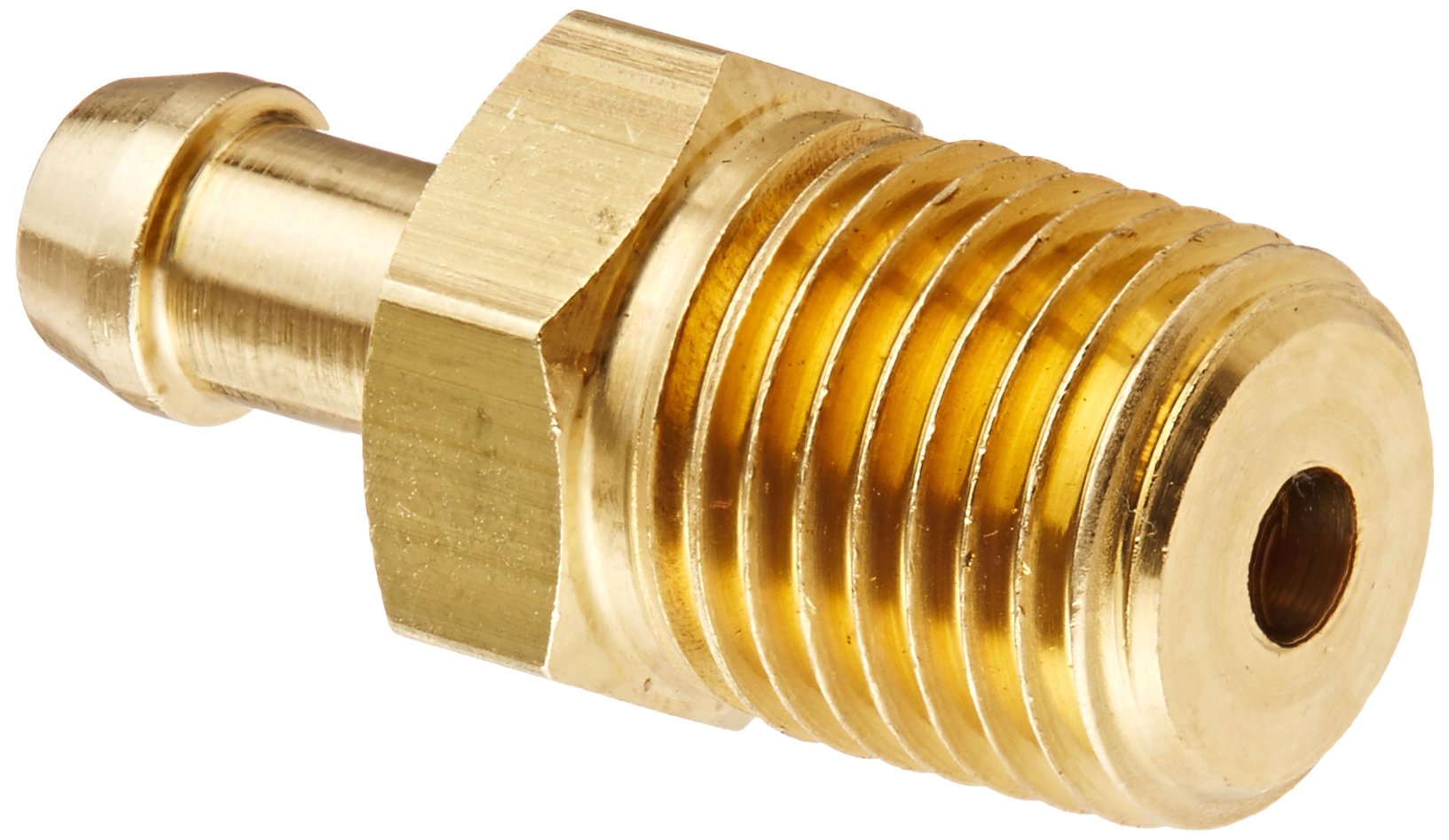 Eaton Weatherhead 05705B-104 Male Pipe Rigid Fitting, CA360 Brass, 5/16