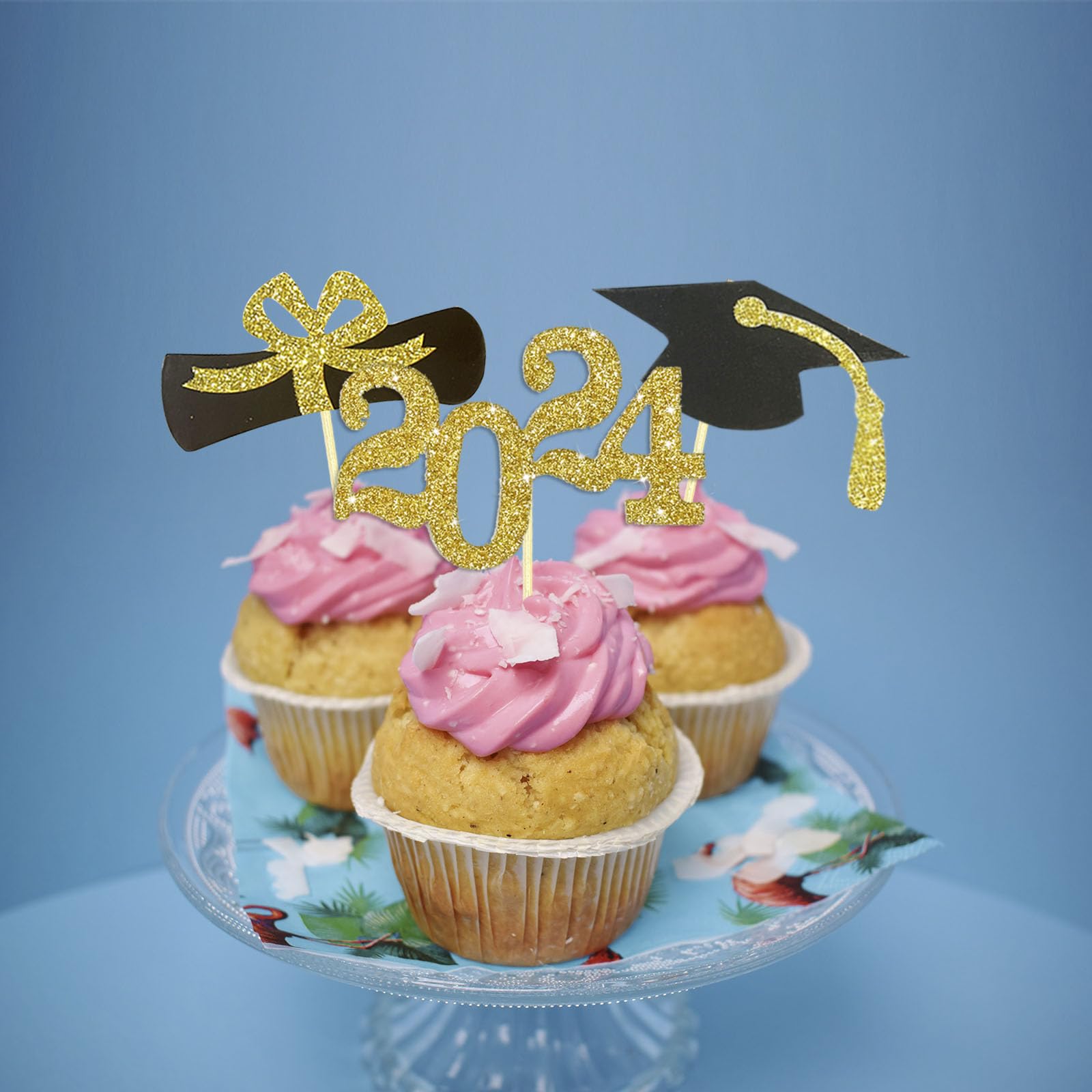 30 Piezas De Decoración Para Cupcakes De Graduación Diplima We Are Proud Of  You Class Of, image size:1600x1600