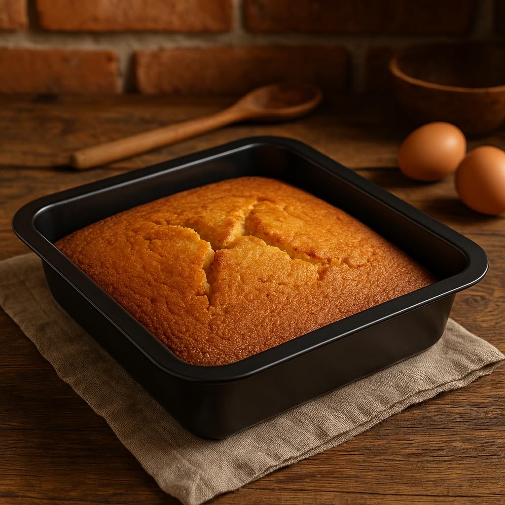 Set di 2 Teglie da Forno con Rivestimento Antiaderente - Stampo da Forno - Teglia da Forno - Lasagnera da Forno - Acciaio al Carbonio - Stampo per Forno - Rostiera Antiaderente - 23 x 22