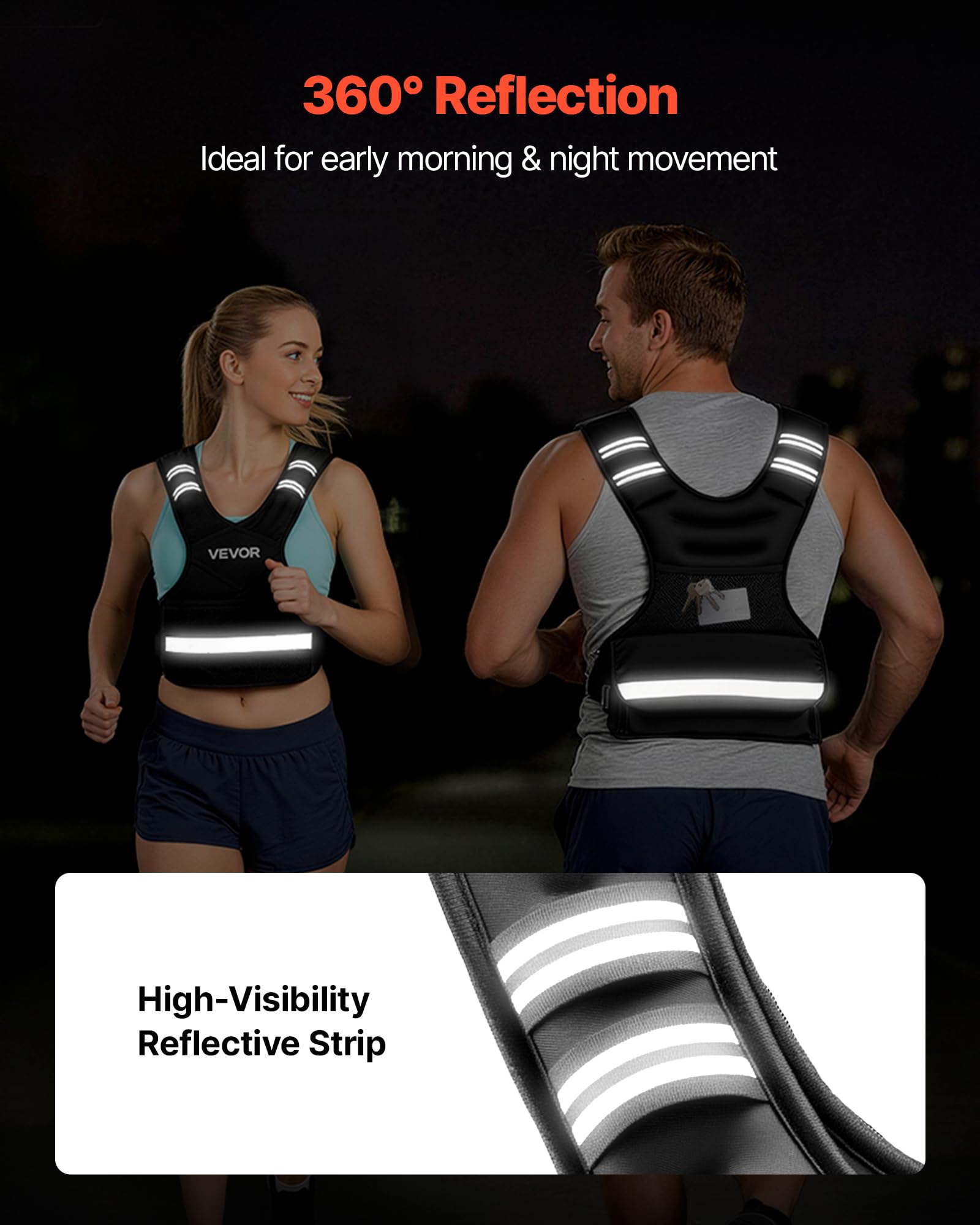 VEVOR Chaleco Lastrado Ajustable de 18,26 kg, Chaleco Ponderado con Forma de X, con 8 Paquetes de Pesas Extraíbles de 0,9 kg, para Entrenamiento de Fuerza, Correr, Fitness, Desarrollo Muscular
