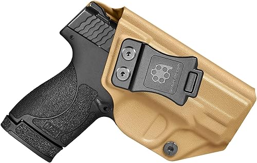 Miniatura 1 de Amberide IWB KYDEX Holster Fit Smith & Wesson M&P Shield Plus  M2.0  M1.0-9mm.40 S&W - 3.1" Barrel Pistol  Inside Waistband  Adjustable Cant  US