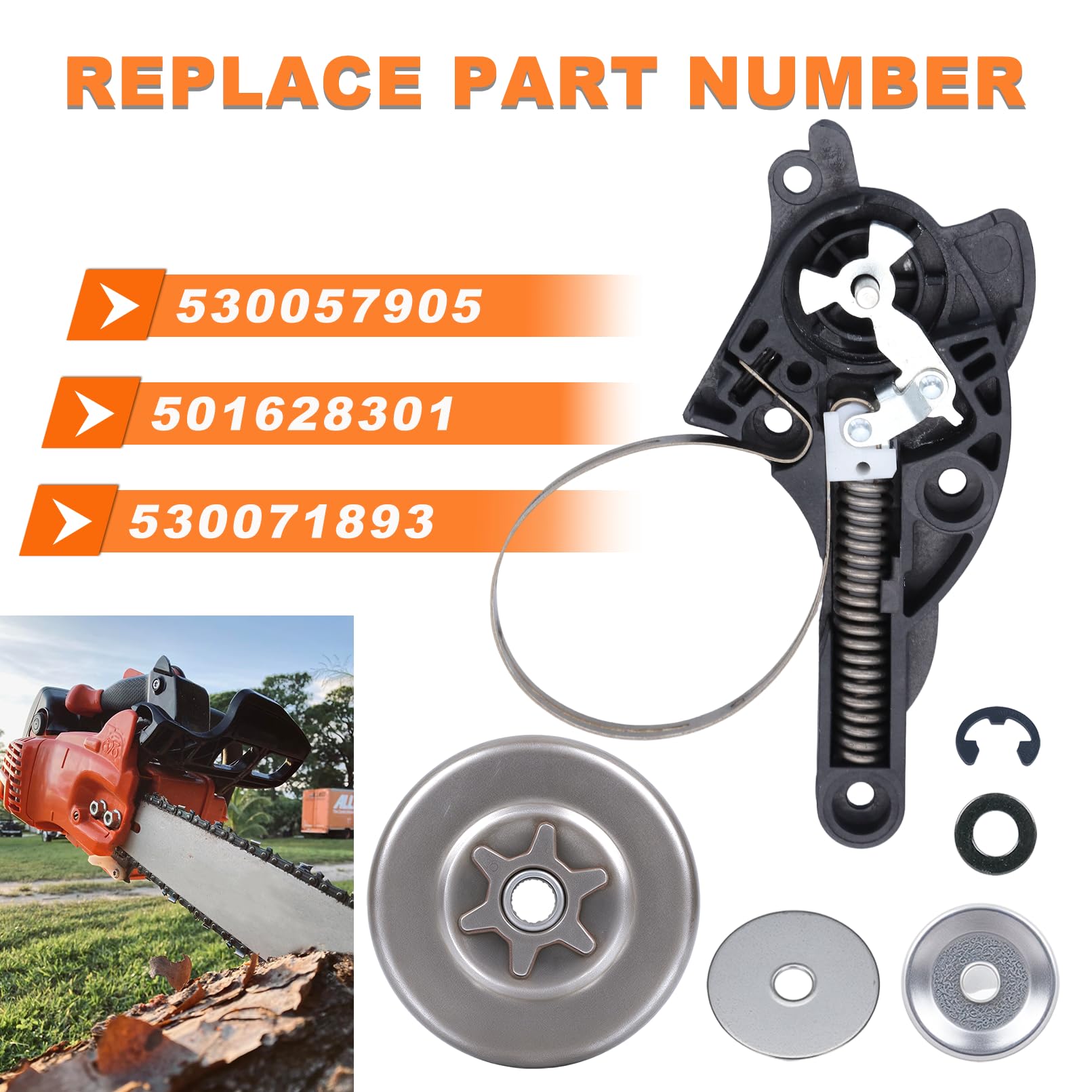 Amazon.com: PP4218A 530071893 Chain Brake Clutch Drum Sprocket