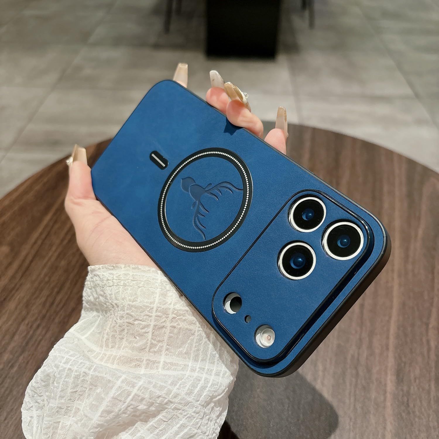 Étui iPhone 16 Pro Max bleu antichoc pour éviter les rayures au dos - 7