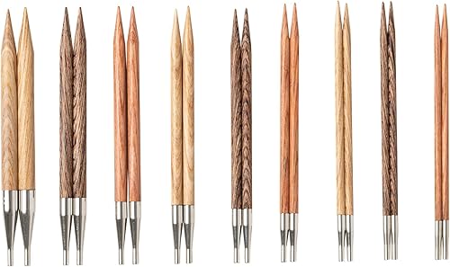 Miniatura 4 de Knit Picks Opciones Juego de agujas de tejer intercambiables de madera con estuche y marcadores de puntada (Claudette)