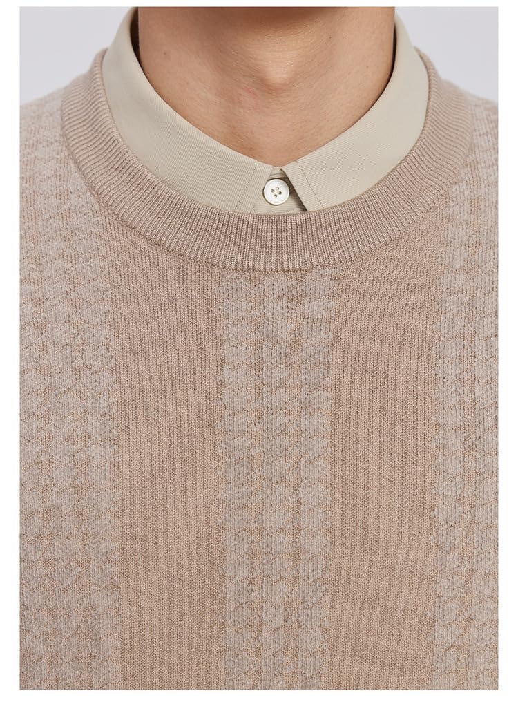 Falso Camisa De 2 Piezas Jersey Suéter Casual Suelto De Otoño E Invierno para Hombres