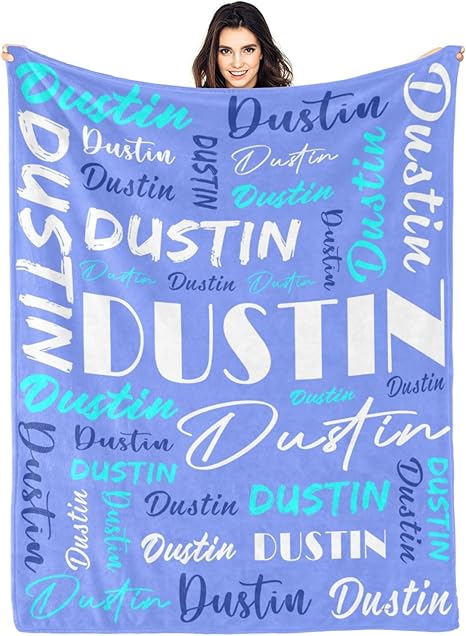 Personalized Blankets for Kids with Names Customized Blankets with Name for Adult Custom Blanket Gift for Birthday Christmas Valentines Day Gift