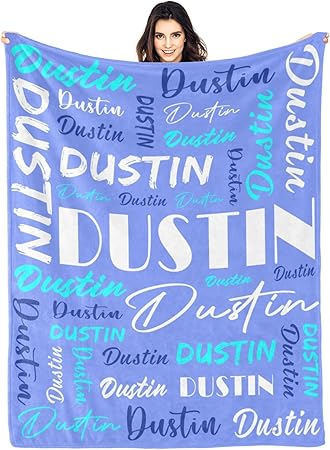 Personalized Blankets for Kids with Names Customized Blankets with Name for Adult Custom Blanket Gift for Birthday Christmas Valentines Day Gift