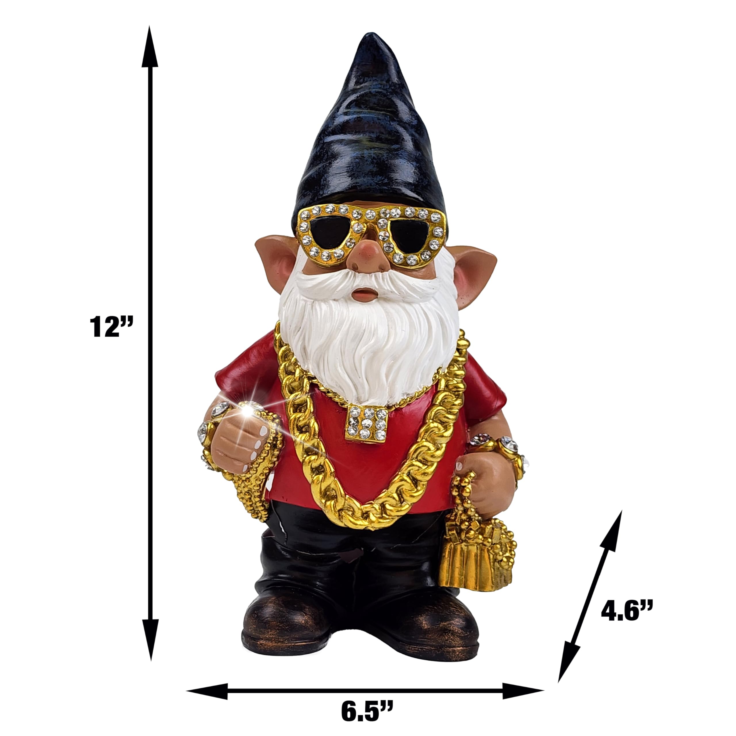 Amazon.com: Better Office Products Garden Gnome Statue, 12