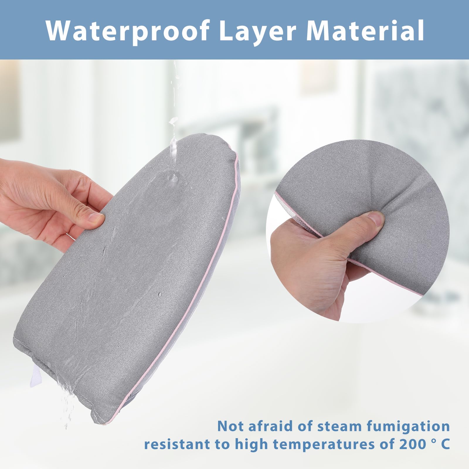 Guanti Da Stiro A Vapore Nogeqi - Impermeabili, Con Passante Per Dita, Grigio - Foto 10