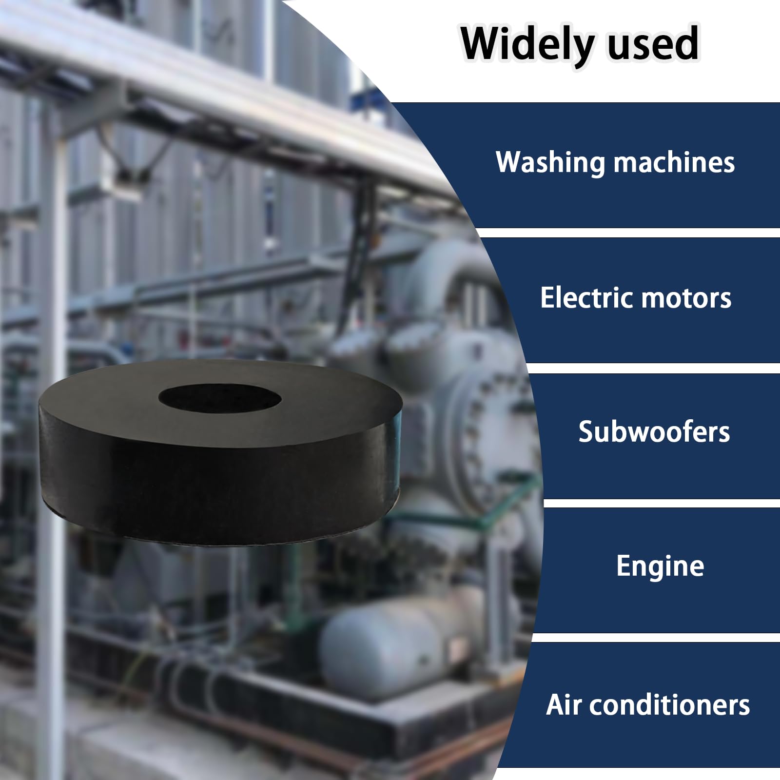 Rubber Spacers - Vibration Damping Pads -4 Rubber Spacers - Vibration Damping Pads -4