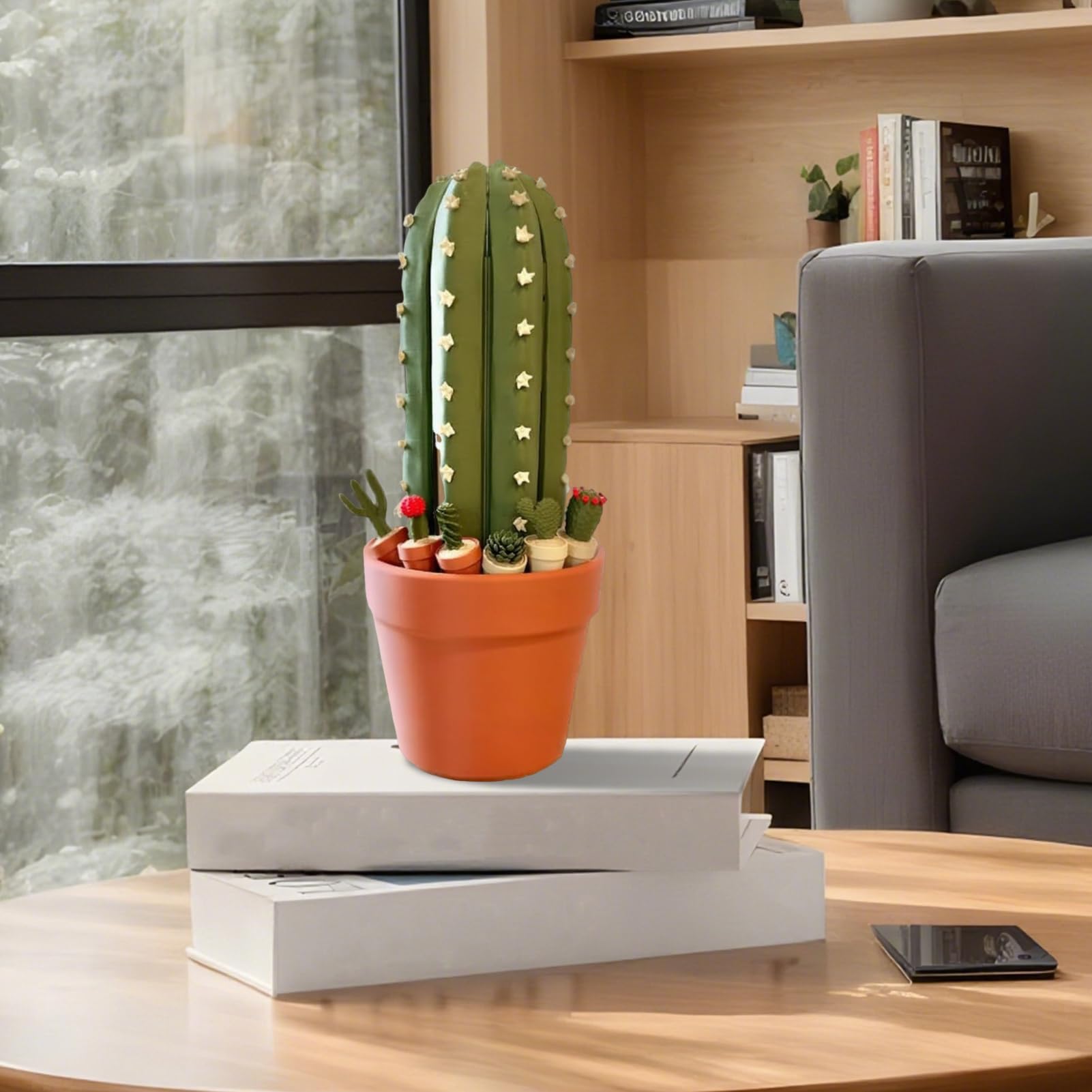 Juego de ajedrez de cactus | Juego de ajedrez de cactus impreso en 3D | Tablero de ajedrez portátil decorativo para viajes, adultos, principiantes, hogar, oficina, cumpleaños
