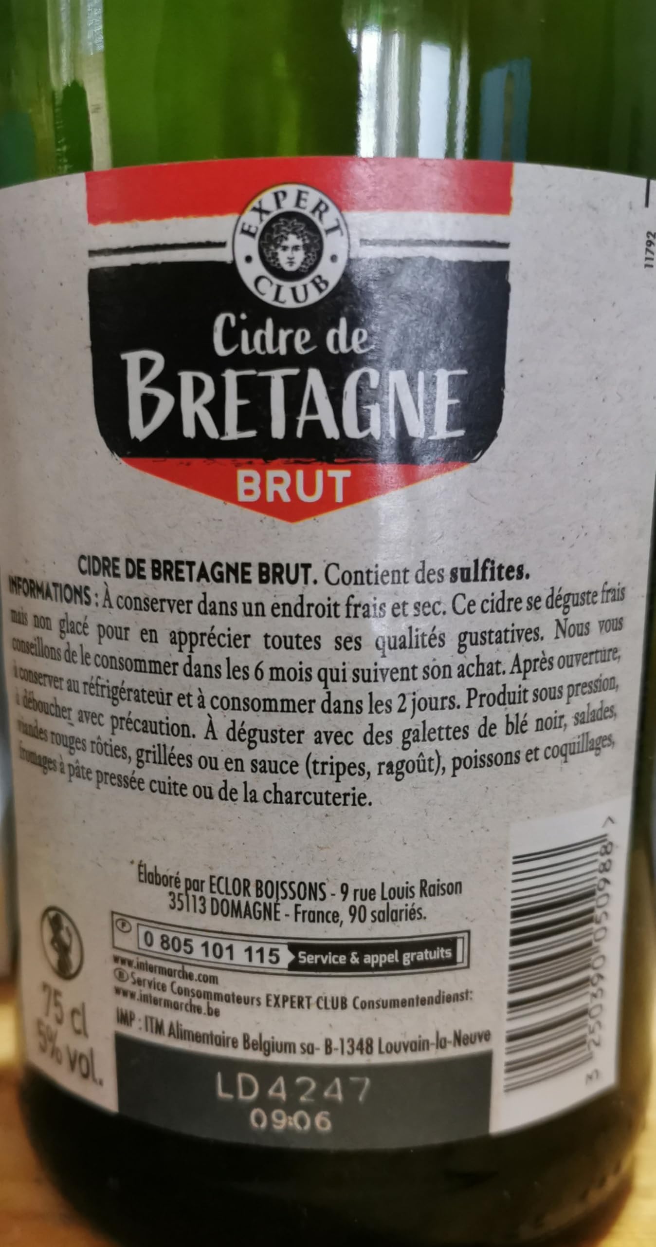 La Fouconnaire Bretonischer Apfelwein Brut Cidre 6x0,75l