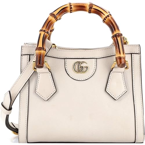 Gucci, Pre-Loved Diana NM Bamboo Handle Tote Leather Mini, Neutral