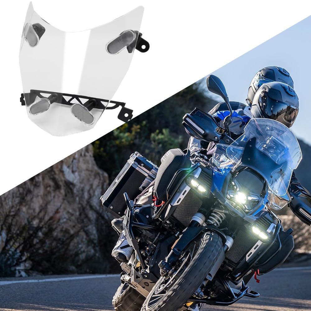 R1300GS NUOVO Protezione faro anteriore Coperchio di protezione Griglia di protezione per BMW R 1300 GS R1300 GS GS1300 R 1300GS 2023 2024 (Trasparente)