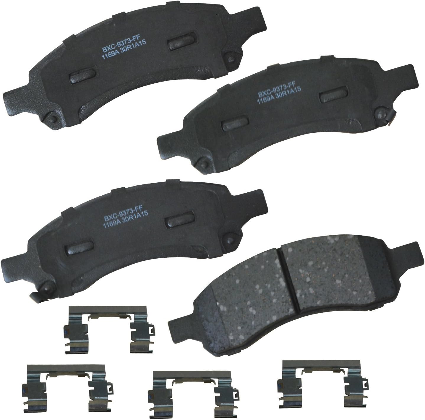 Bendix Premium SBC1169A Ceramic Front Brake Pads for Buick Enclave 2017-2008, Chevrolet Traverse 2017-2009, GMC Acadia 2016-2007, Acadia Limited 2017, Saturn Outlook 2010-2007