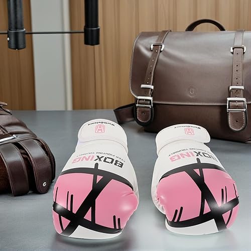 Miniatura 5 de POPETPOP Kickboxing Gloves for Boys Youth Sparring Punching Mitts with High-Density Foam Protection Breathable Taekwondo Training Gear for Beginners