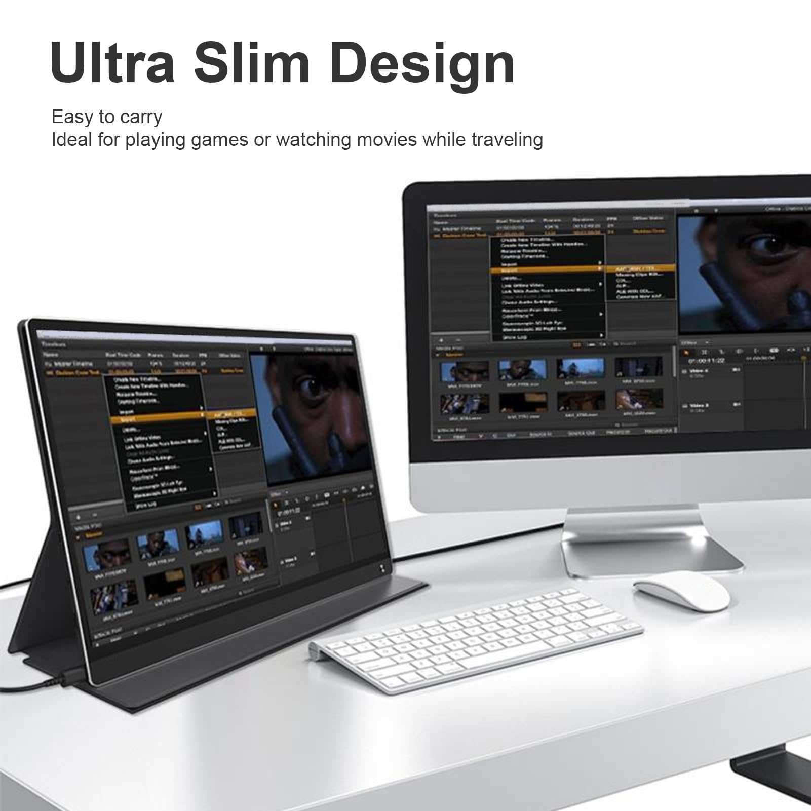 Amazon.co.jp: 15.6インチポータブルモニター、1080P FHD HDRタッチ