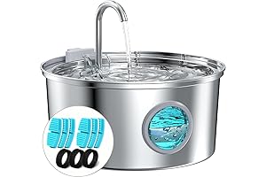 Stainless Steel Silent Fountain for Cats: Stay Hydrated in Style!