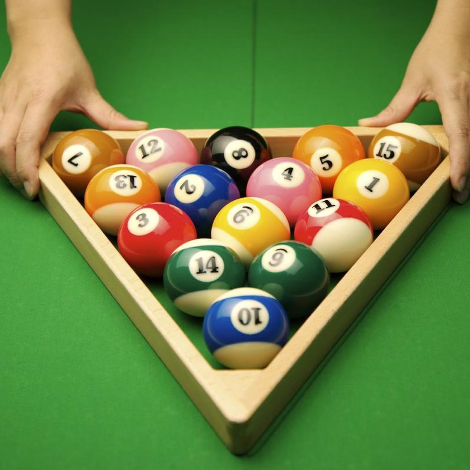 BORDEAG Billardkugeln Set, 16 Stück 57,2mm Billiard Pool Balls, Hochwertiges Billardkugeln Set, Phenolharz Kugeln Langlebig, Standard Pooltisch, Für Spielzimmer Und Freizeitraum