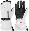 Unisex Waterproof Touchscreen Ski Gloves for Men Women, Winter Snow Gloves with Pocket