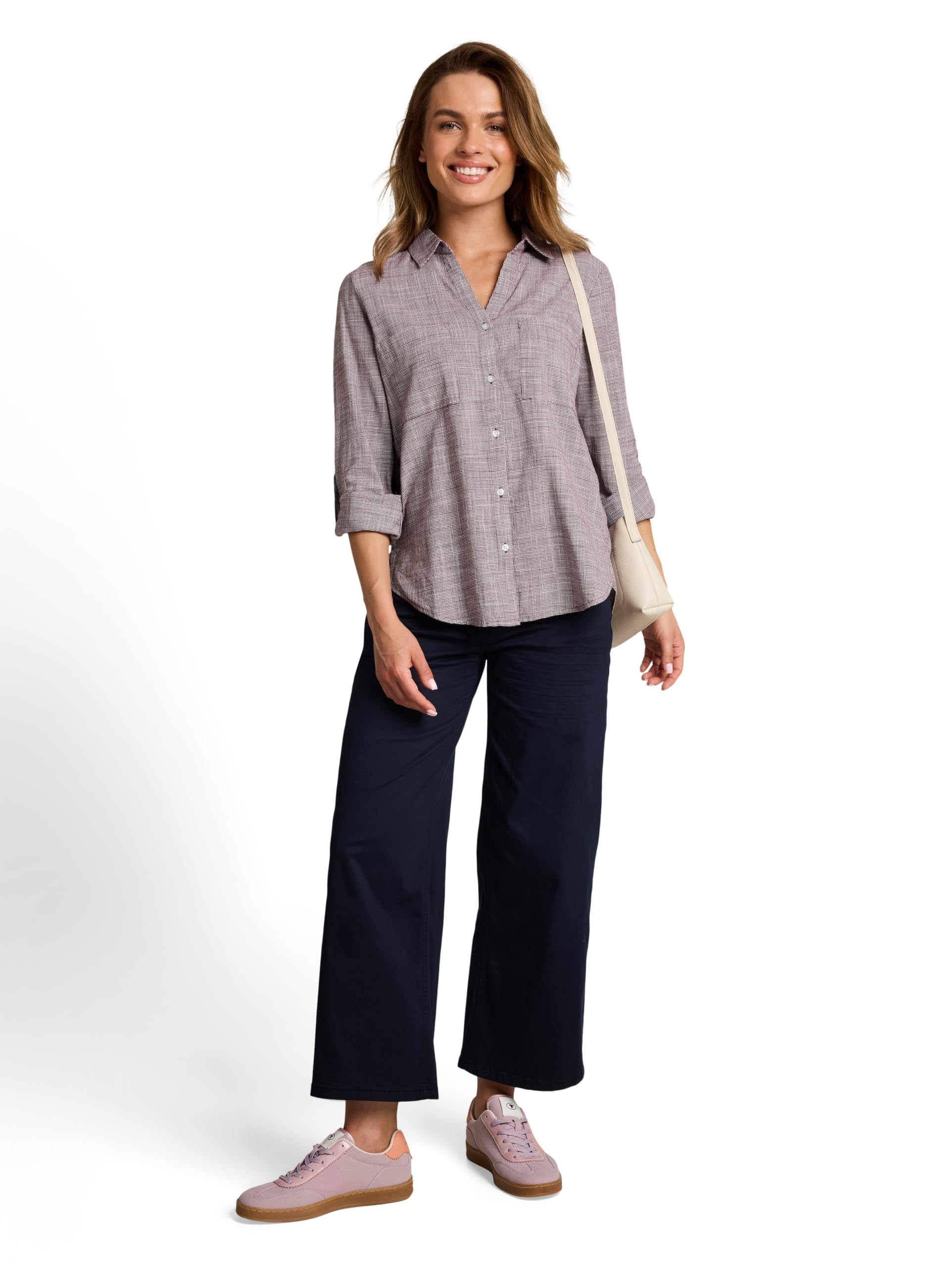 TOM TAILOR Damen Bluse mit Brusttaschen – Ansicht 2