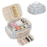 Vista 31 de OCHEAL - Bolsa de maquillaje portátil para cosméticos, estuche organizador de viaje de gran capacidad para mujeres, bolsa de aseo para niñas