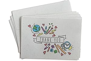 School Supplies Thank You Cards: Expressing Gratitude to Educators