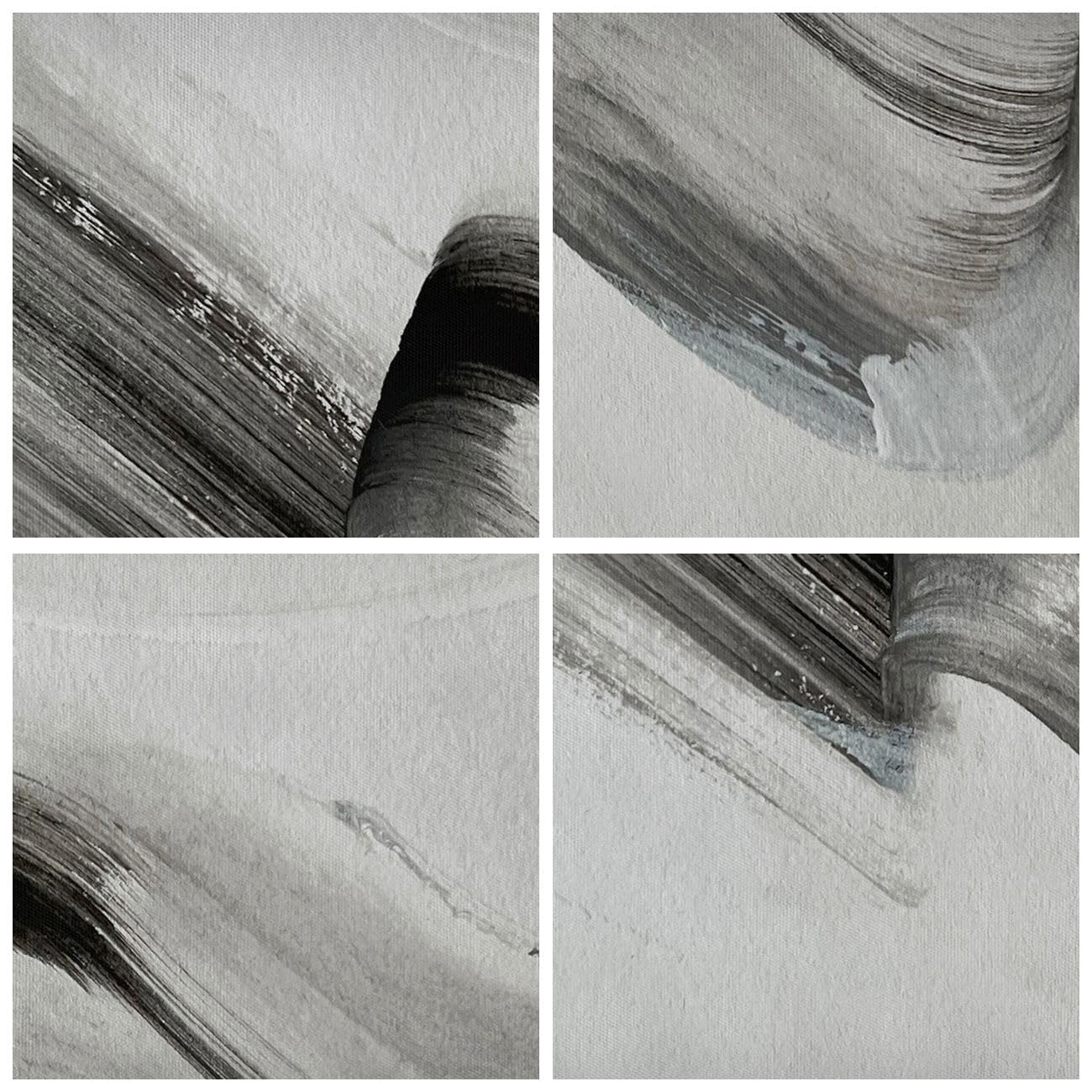 Cuadros Decoracion Salon Minimalismo Abstracción Cepillar Lienzos decorativos 120x80cm Cuadro Sobre Lienzo Moderno Dormitorio Cuadros Pared Imágenes Wall Art Prints Decor Grande XXL AA120x80-5719