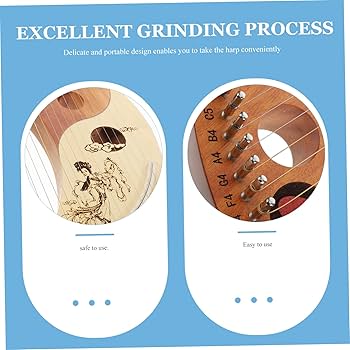 木製装飾ハープ Amazon.co.jp: 19弦木製ハープ、ポータブルアイリッシュハープ