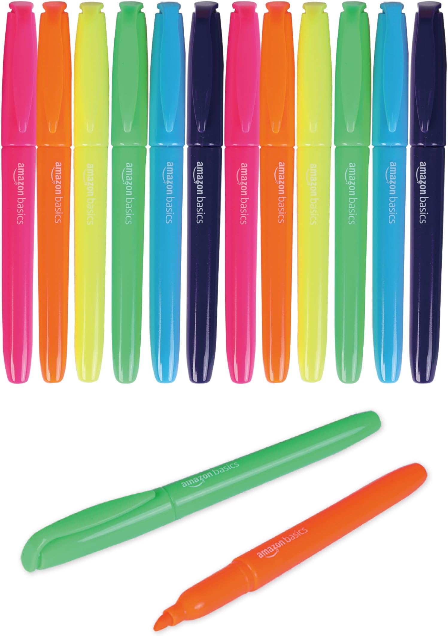 Amazon Basics Chisel Tip Highlighters Pack of 12 Assorted Colors