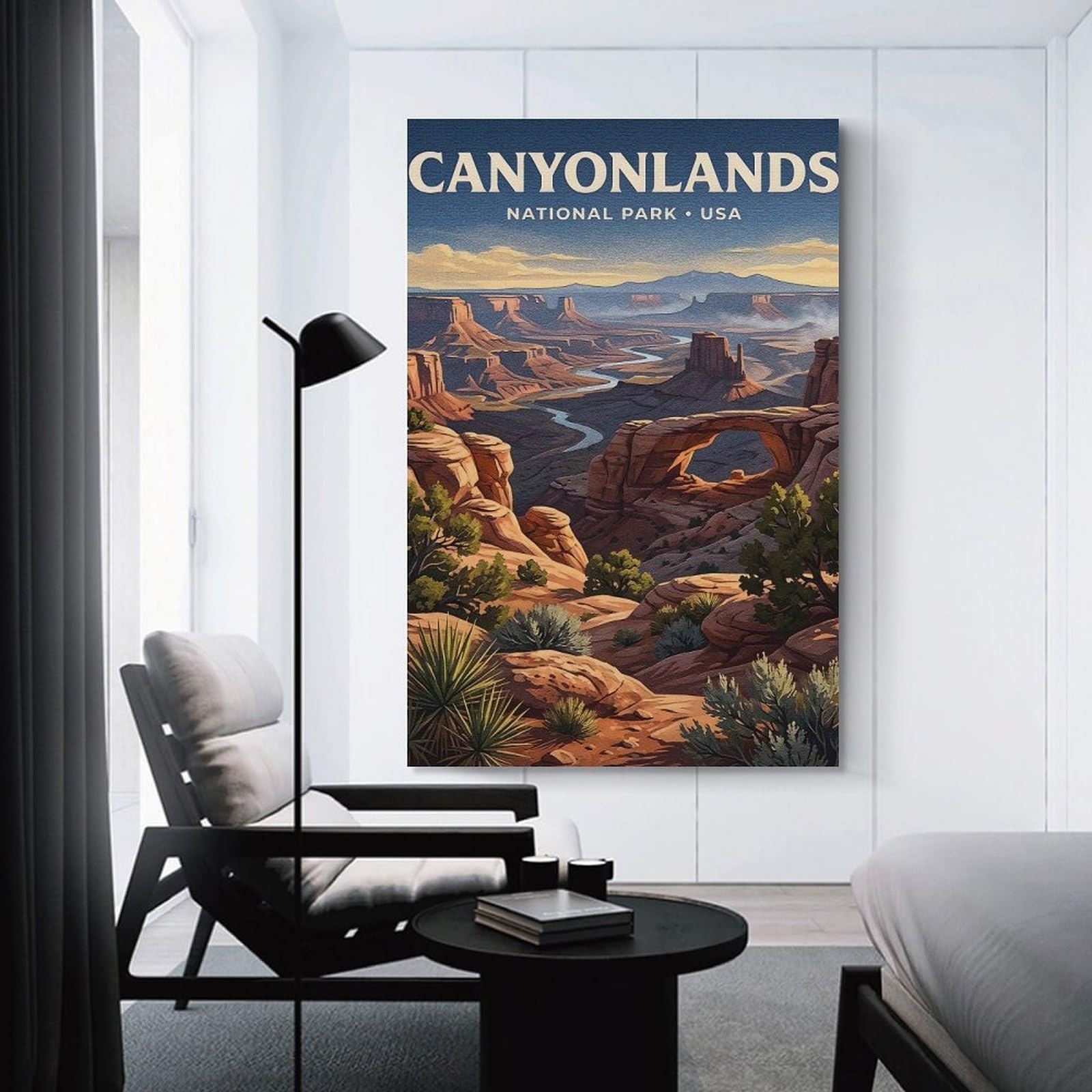 Junmoney Unframe-Style-6 Canyonlands National Park Usa Landscape Canvas Art Print, 20X30inch(50X75cm), For Restful Interiors, Bedrooms Or Small Rooms, A Warm Accent For Relaxed Interiors