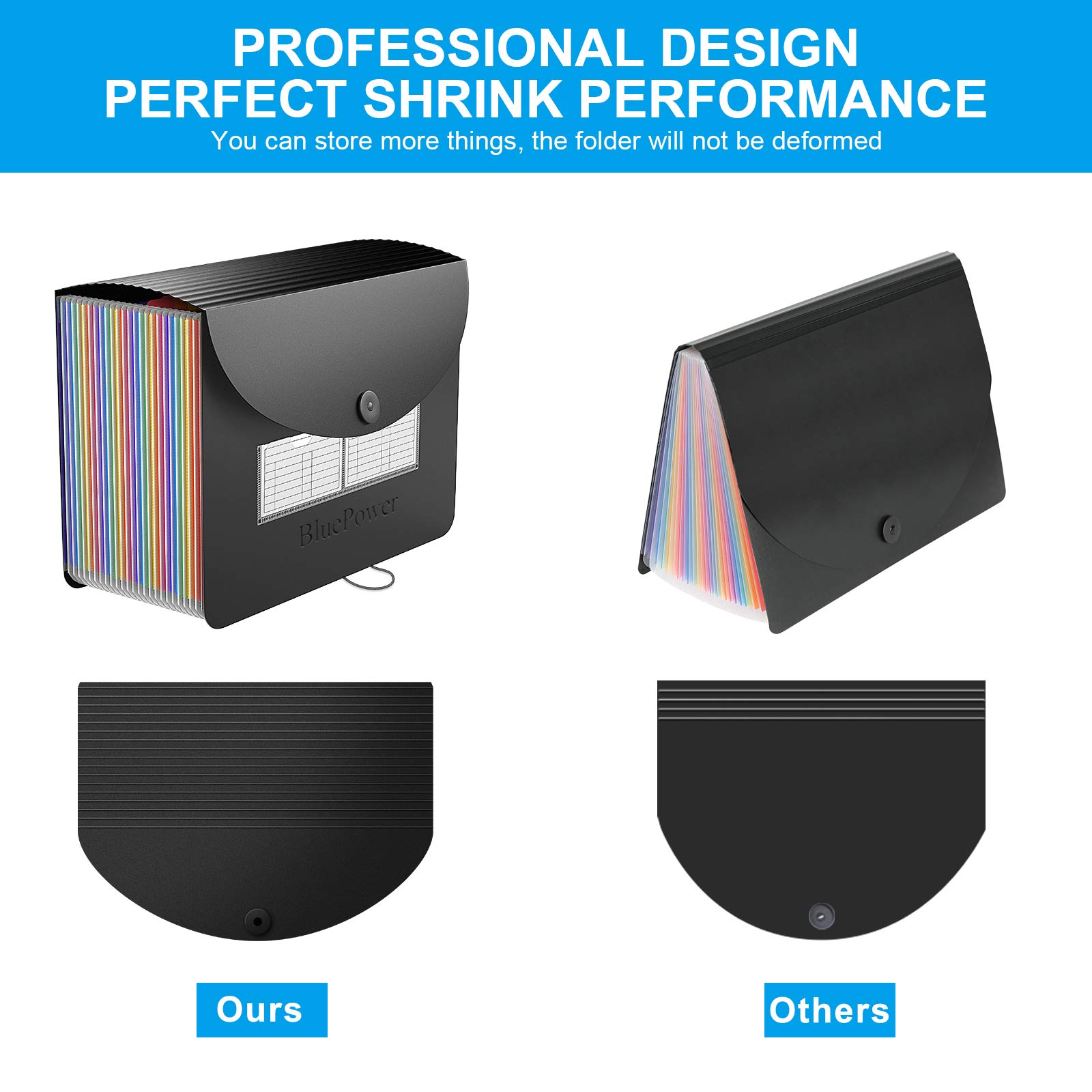 Buy 24 Pockets Expanding File Folder/Accordian File Organizer, Portable