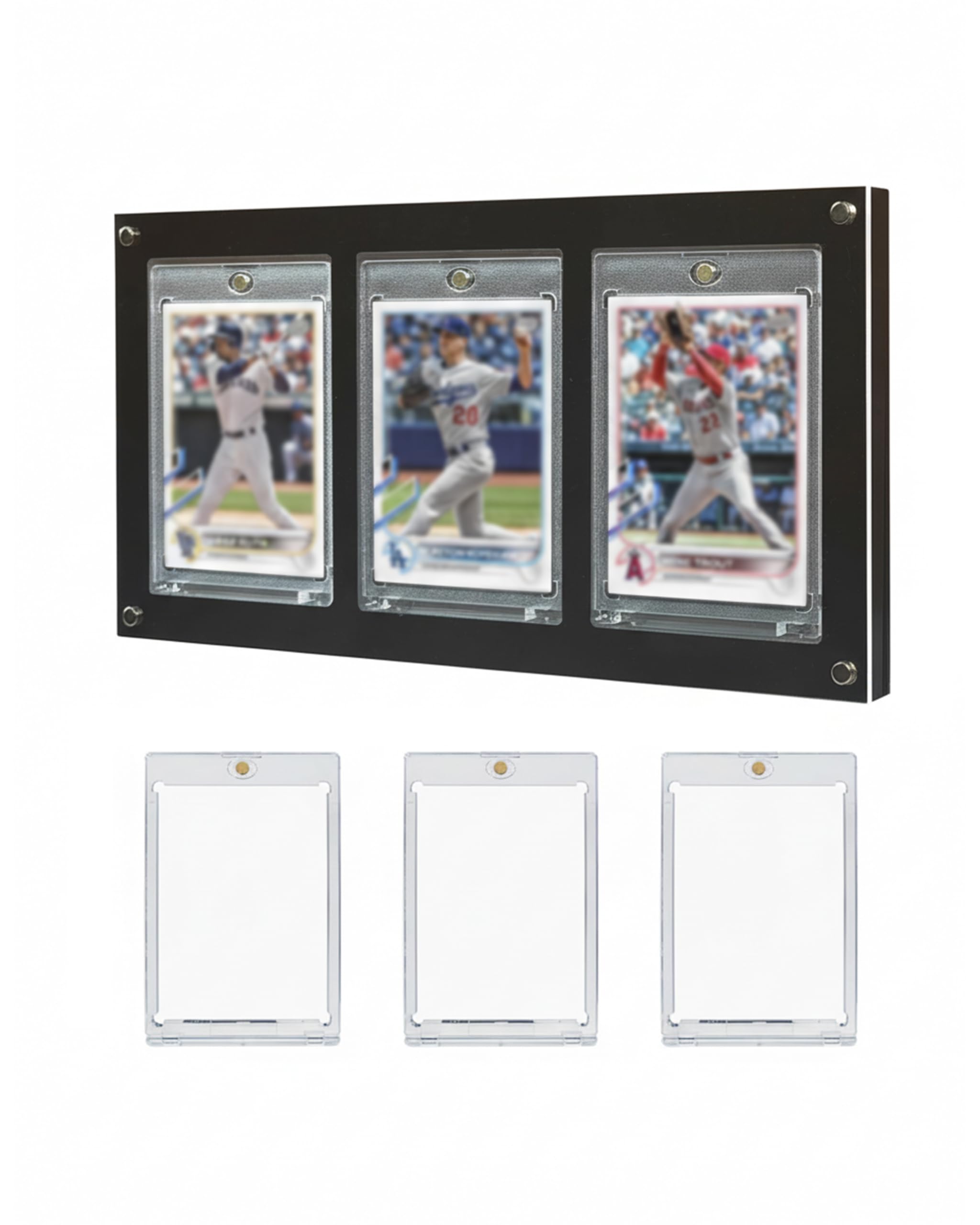 pokemon card frame 3 Triple Display Frame Serperior & Emboar & Samurott Evolutionary Path -  Pokémon Card Game | Authentic Japanese Pokémon TCG Frame