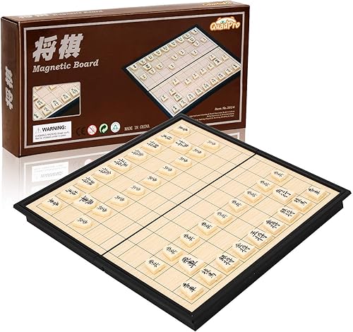 Juego de mesa magnético japonés Shogi con tablero plegable, juegos clásicos de viaje para niños y adultos, 9.84 pulgadas