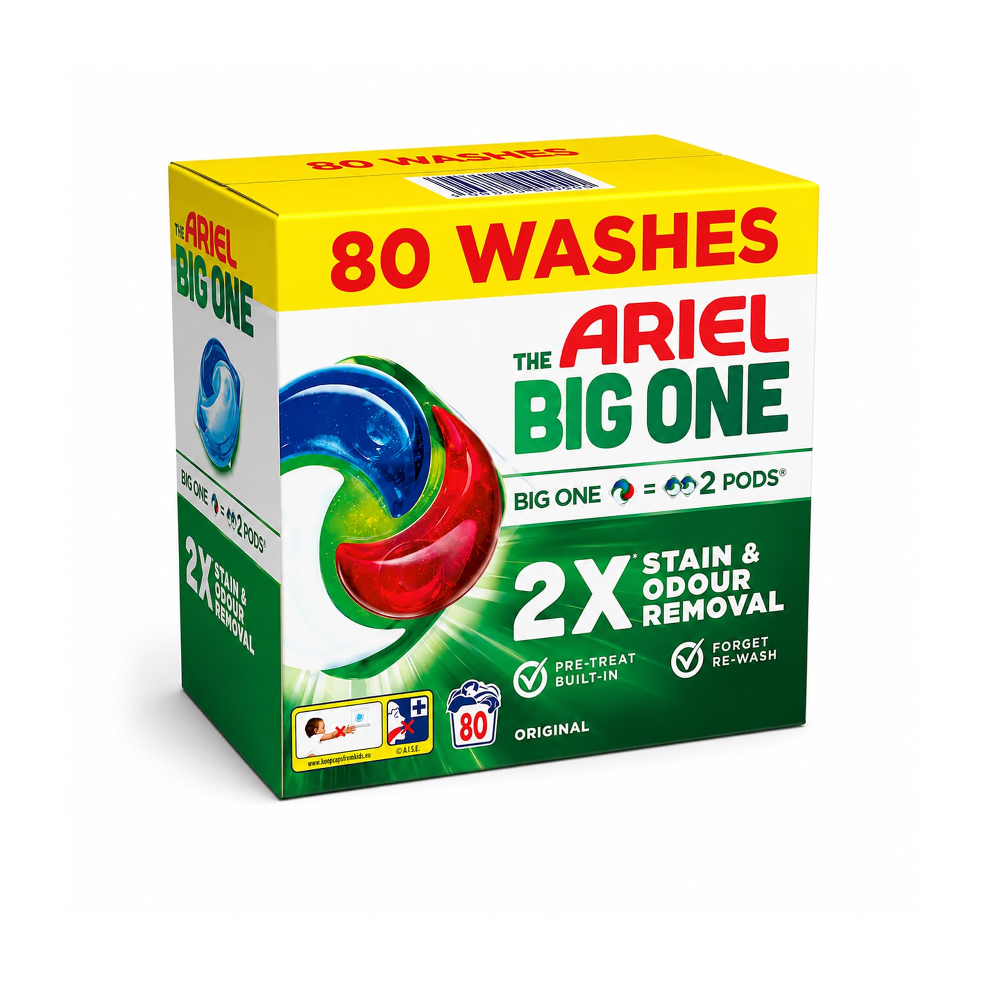 Ariel Shop4Less Wäschekapseln, 80 Stück