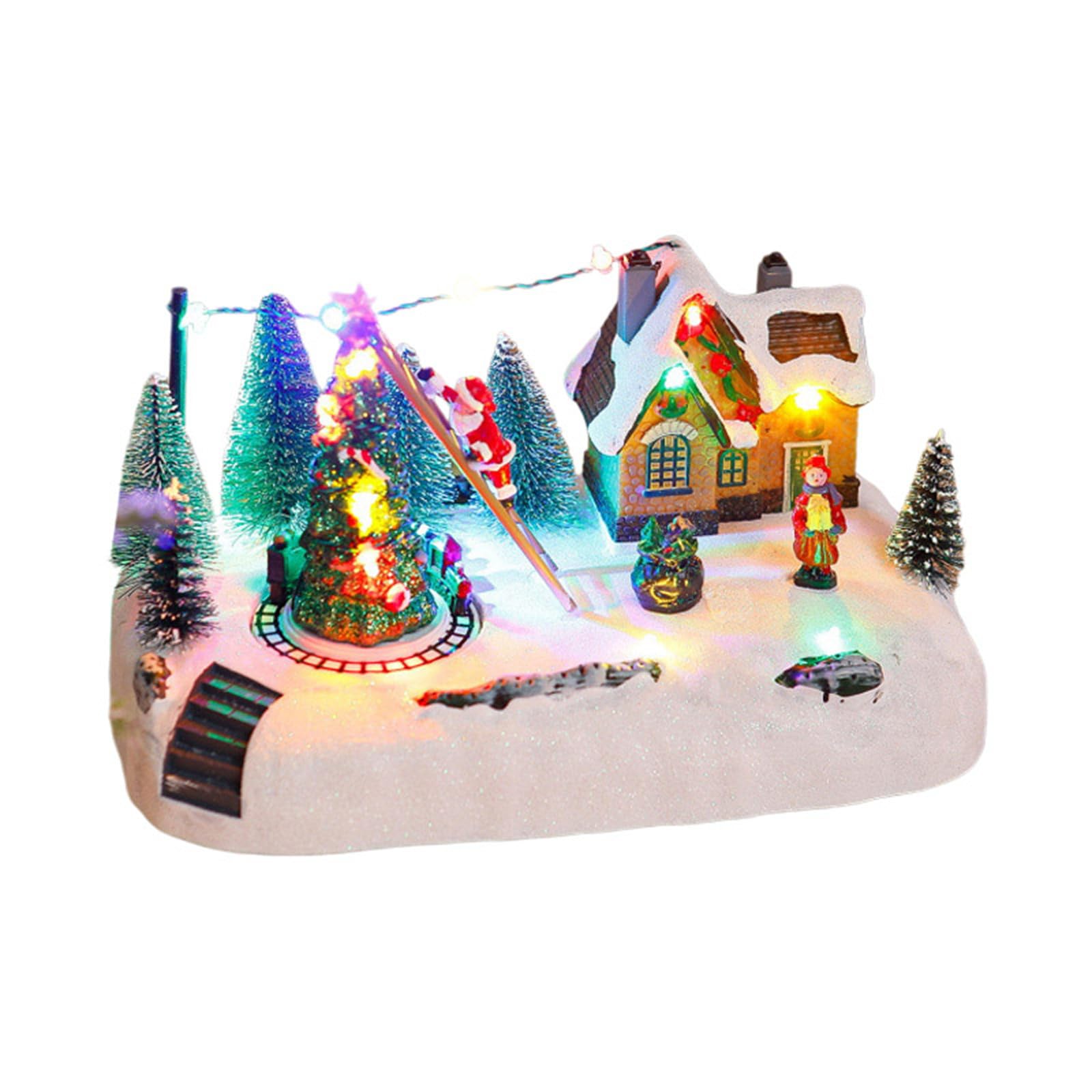 Kalttoy B Resin Christmas Music Ox Ornament With Lights And Melodies For Home Holiday Decorations And Family Gatherings Musical Christmas Resin Desktop Ornament