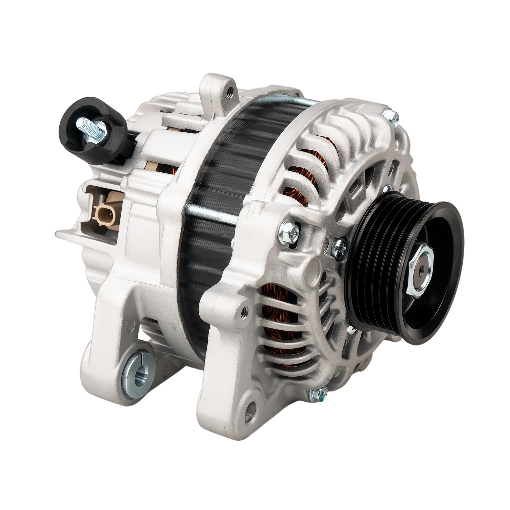 Photo 1 of 11537N Alternator Compatible with Honda Civic 2012-2015, Acura ILX 2014, Honda HR-V 2016-2018, Automotive Replacement Alternators 6-Groove Pulley Replace# 11537N,11537,31100R1AA01,A005TJ0191