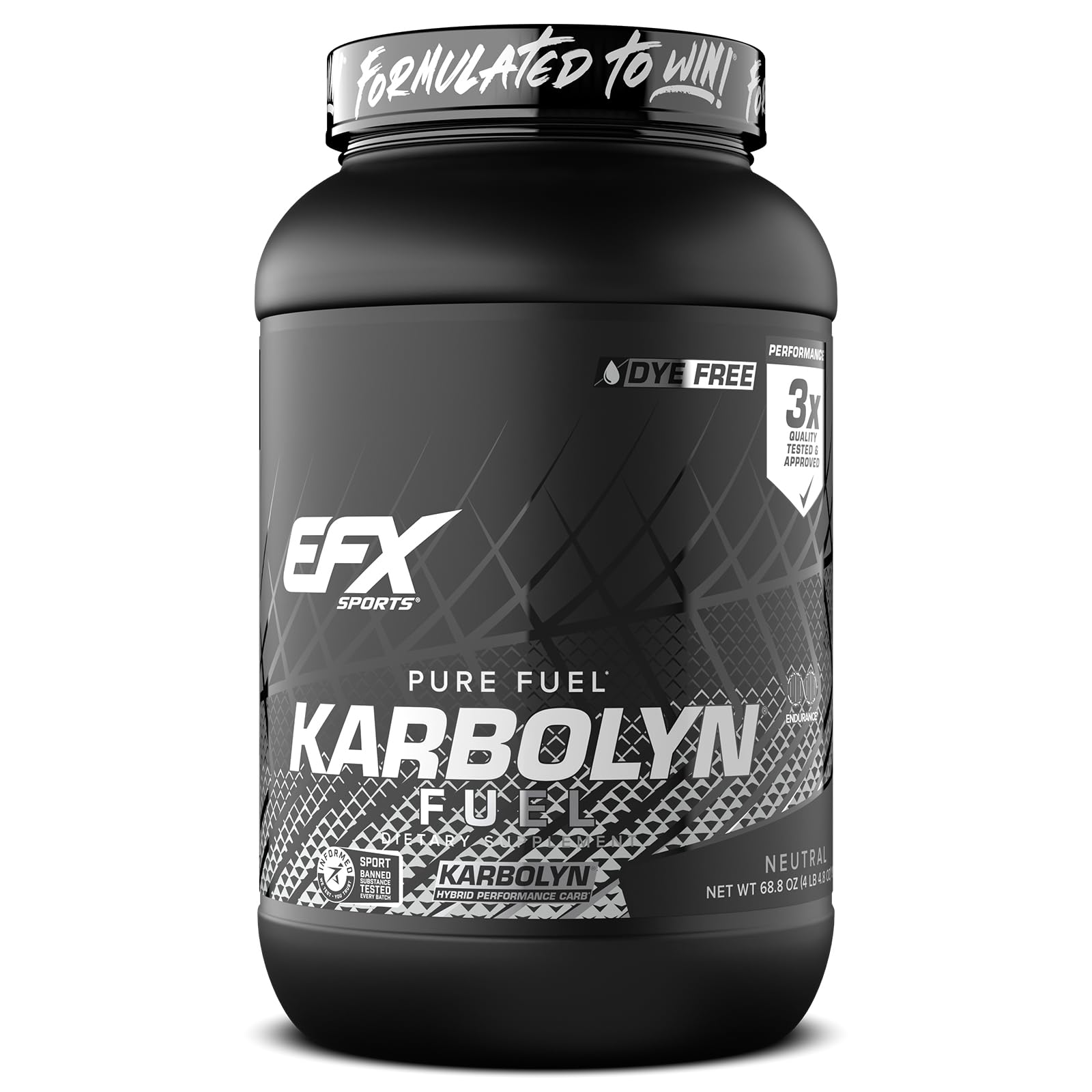 EFX Sports Post Workout Carbohydrate Supplement Powder (4lbs, 4.8oz)
