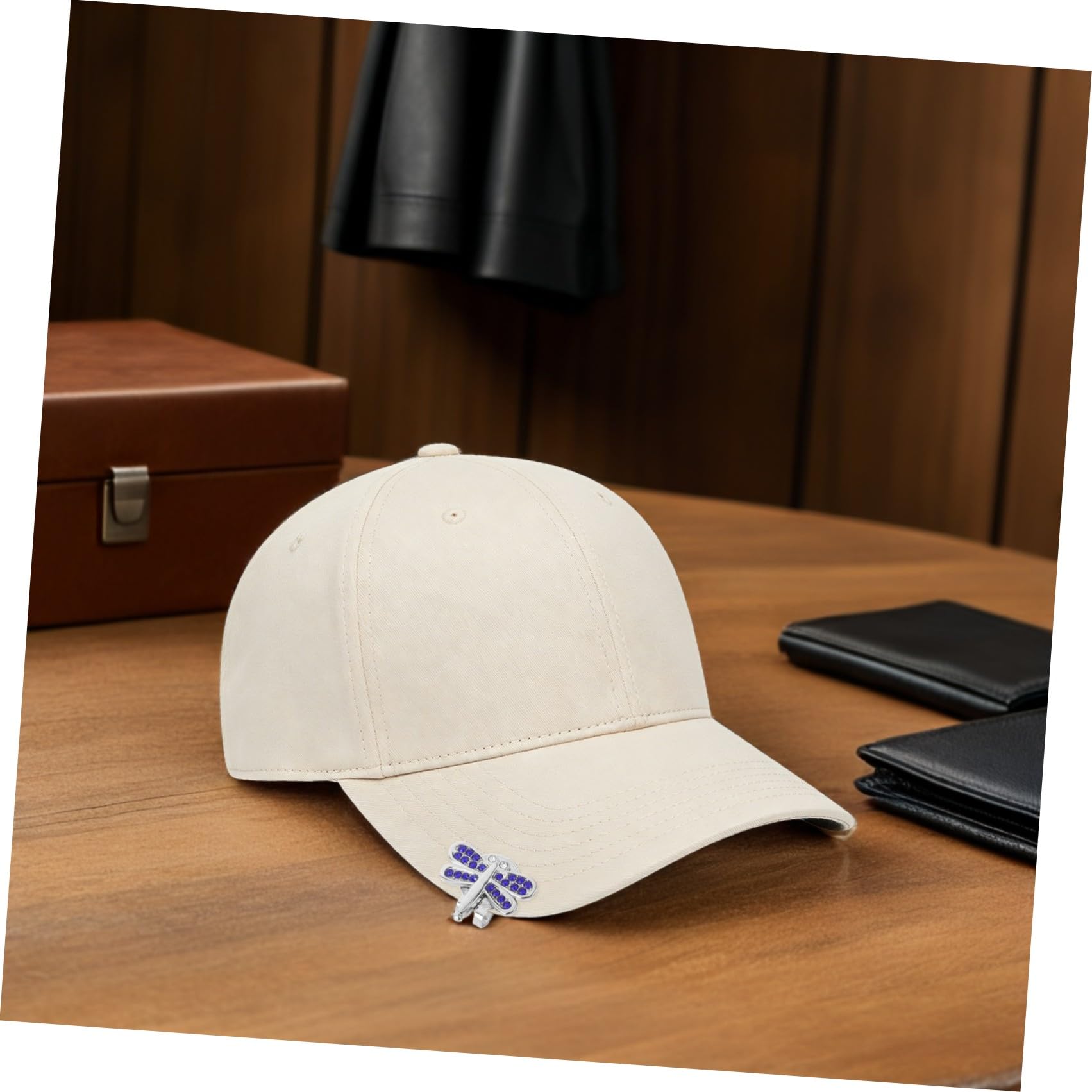 GALPADA Accessorio Clip e Resistente per Leggero per Giocatori di Blu con Segna Forma Libellula Cappello da Golf