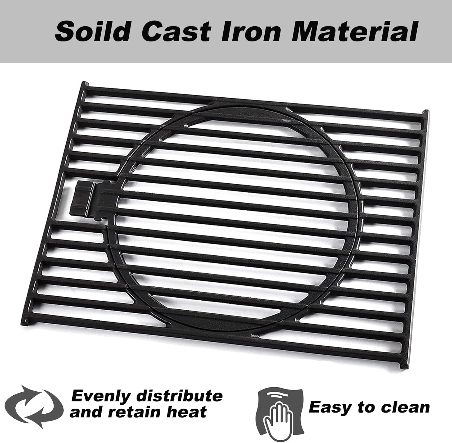 SGP4032N Grates Replacement Parts for Stok SGP4033N SGP4330SB Cast Iron Cooking Grates Charbroil 463446015 463241113 463449914 463411512 Grill Grates with Insert Nexgrill 720-0830H 720-0888 720-0830A