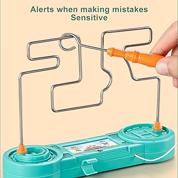 Electric Shock Bump Maze Dont The Wire Game Toy, Interesting FamilyGames, Beat The Hot-wire Super Nerve Game Wire Skill Maze Childrens Adults Nerves Touch Toys Kids - Blue : Amazon.co.uk: Toys &