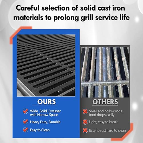 Miniatura 4 de 7524 Piezas de repuesto para rejillas de parrilla Weber Genesis 300 Rejillas de parrilla de gas de 19.5 pulgadas Genesis E310 E-310 E-320 E-330