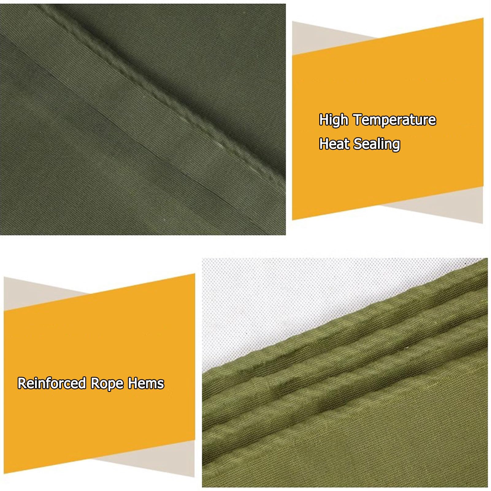 nic - Lona de silicona de 3 x 9 m, resistente a los rayos UV, resistente al desgarro y al desgaste, con ojales incluidos, lona multiusos para exteriores