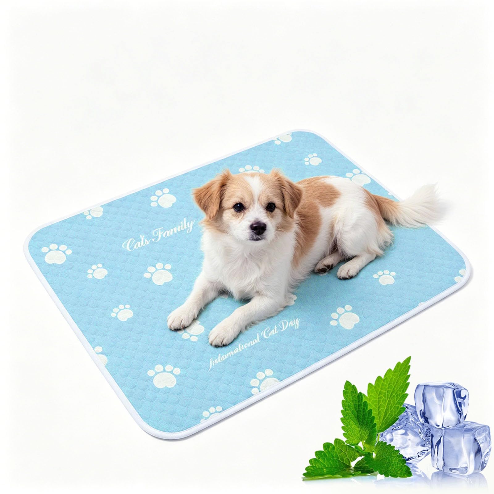 Générique Coussin Fraîcheur Léger pour Animaux De Compagnie, Tapis Rafraîchissant Doux Polyvalent Pratique pour Les Voyages, La Maison Et Le Garage