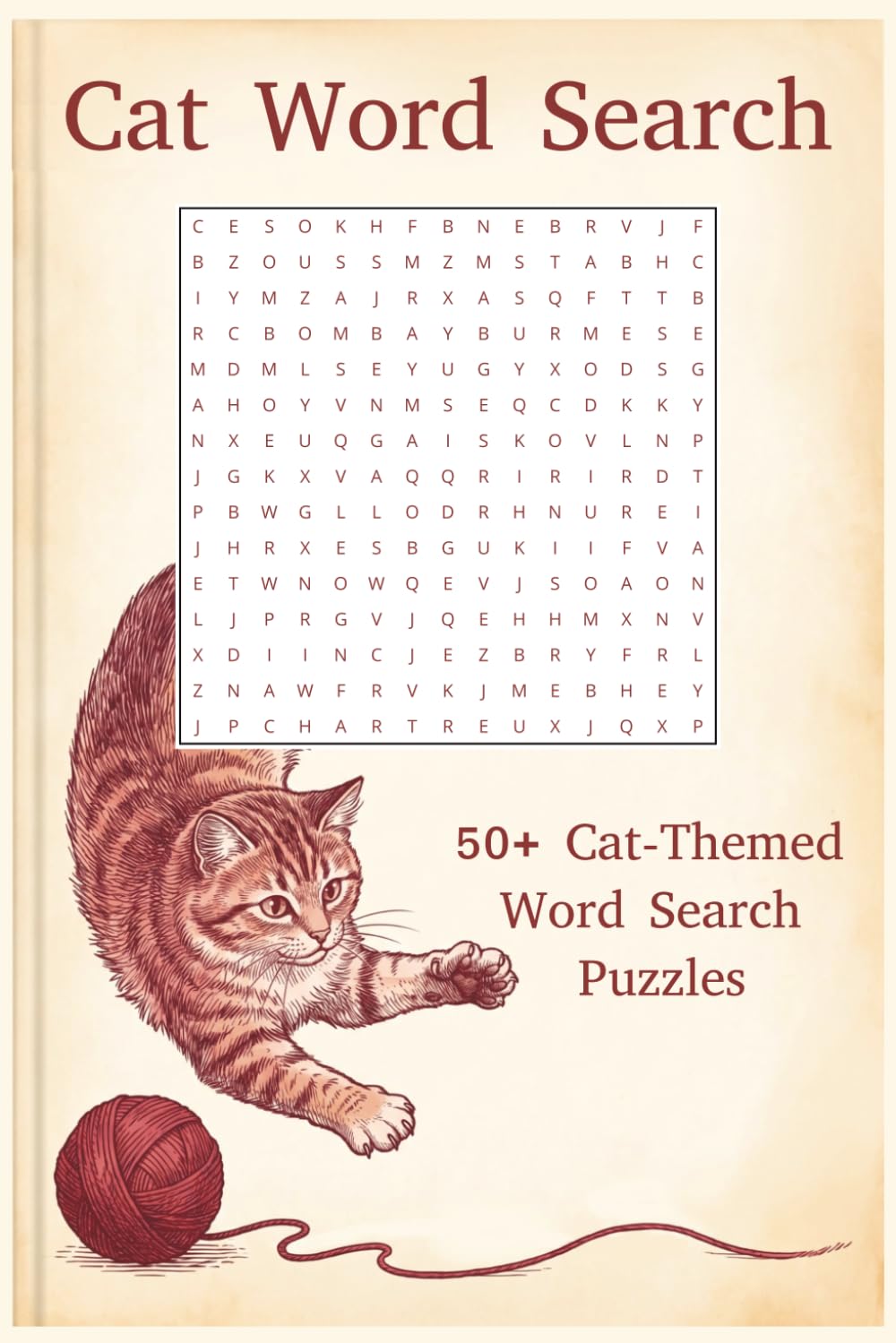 Cat Word Search Puzzle Book: Word Searches With Easy To Read Print about Cats, Cat breeds, and Cat ownership | 6x9 Inches | 50+ Puzzles...Gift for Vacations, Holidays, and Free Time