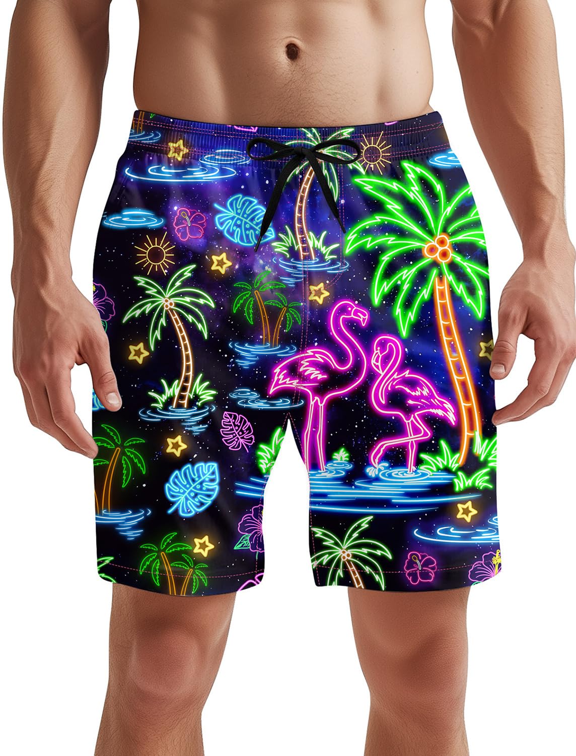 TUONROAD Badehose für Herren Lustig Bier 3D Bunt Badeshorts Schnelltrocknend Kurze Hose Badehosen Männer Jungen mit Mesh Futter S-3XL