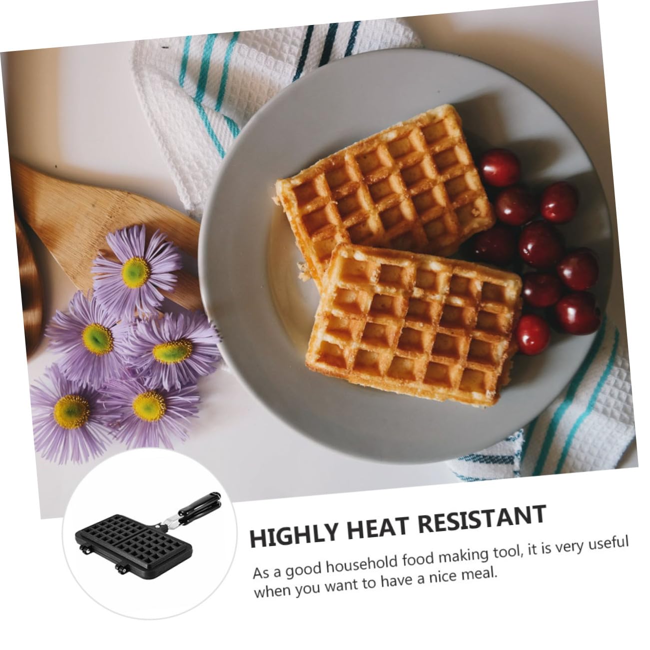 VICASKY Stampo Per Waffle e Stampo Per Dolci in Teglia Da Forno Riutilizzabile, Design Creativo Texture Definita Per Uso Domestico e Preparazione Fai Da Te Di Torte in Cucina